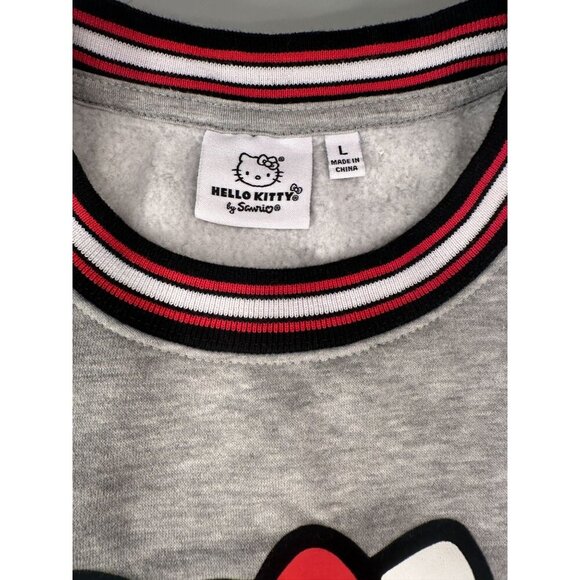 Hello Kitty Sweatshirt Women Sanrio Crewneck Fleece Graphic Logo Pullover - Picture 9 of 14